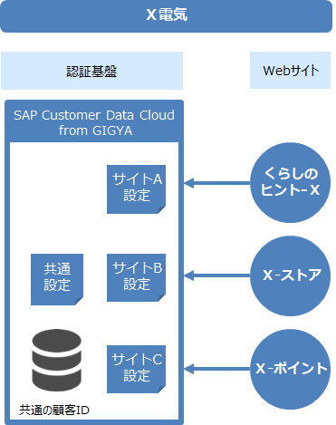 図1： マルチサイト構成の例