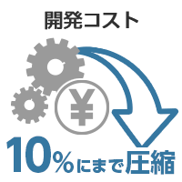 開発コスト10%にまで圧縮