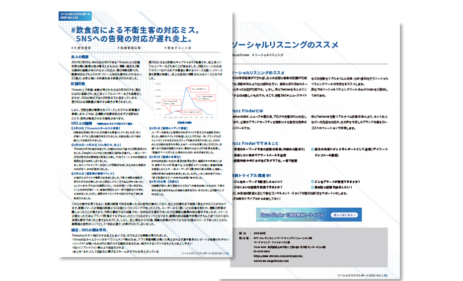 ソーシャルリスクレポート
