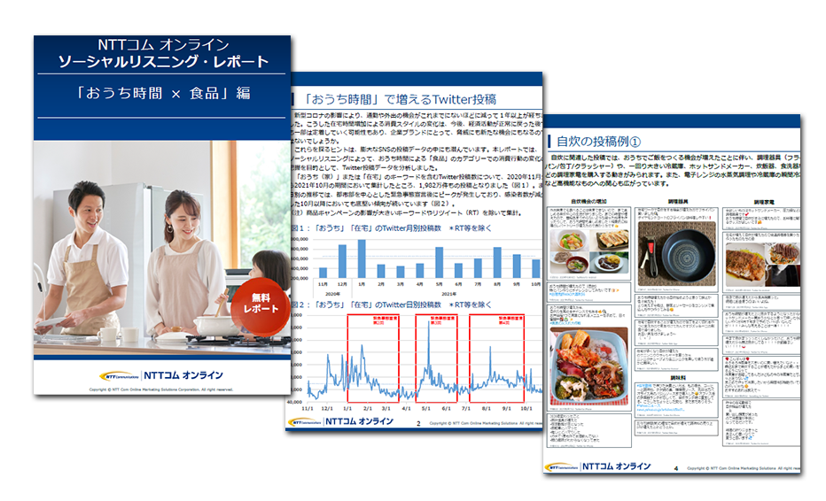 消費行動の口コミ分析「おうち時間 × 食品」編