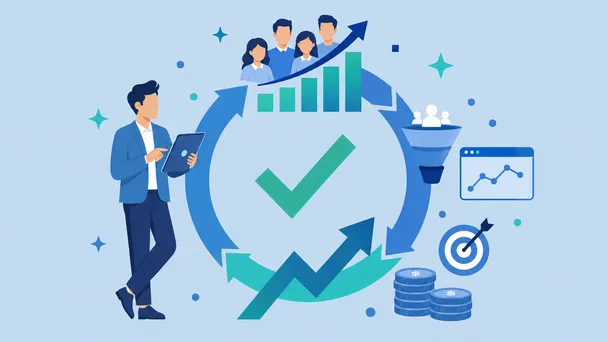企業業績向上につながる好循環のイメージ