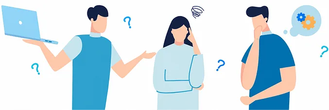 従業員満足度調査の課題を解決するイラスト
