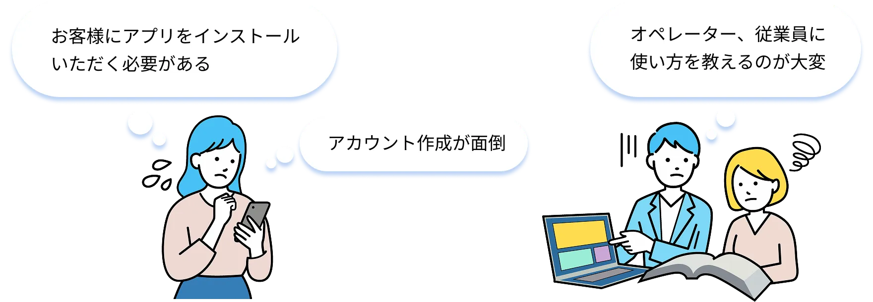 ビデオ通話ツールの導入について、こんなお悩みはありませんか？